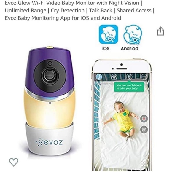Evoz Wi-fi glow baby monitor - Picture 1 of 2